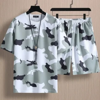 Men's Casual Set - Summer Collection - Army Design